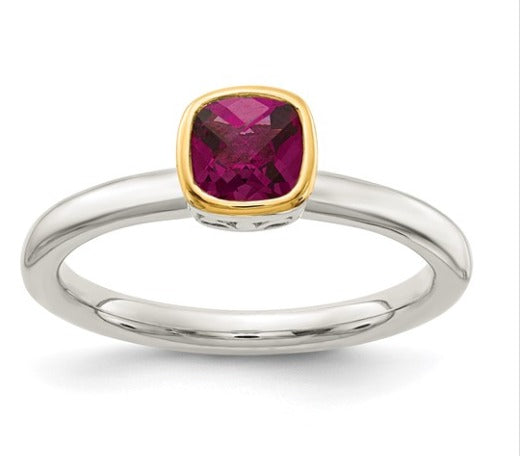 Gemstone Rings Sterling /14k $220