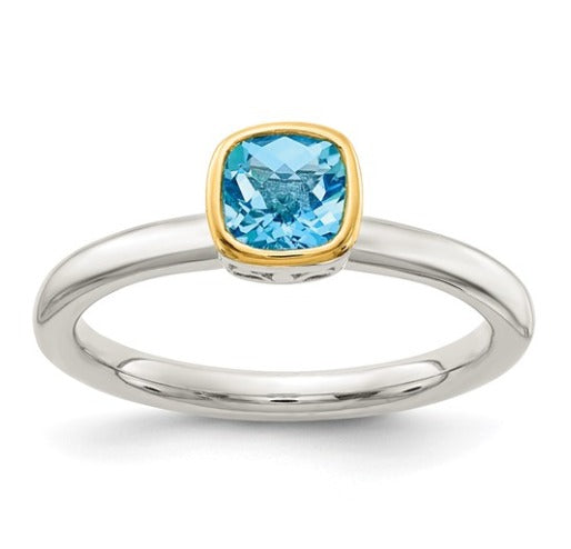 Gemstone Rings Sterling /14k $220