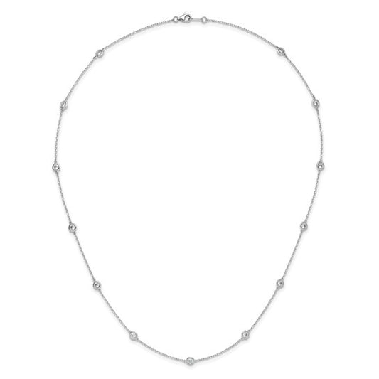 Sterling Silver CZ DBY 20" Necklace 195.00