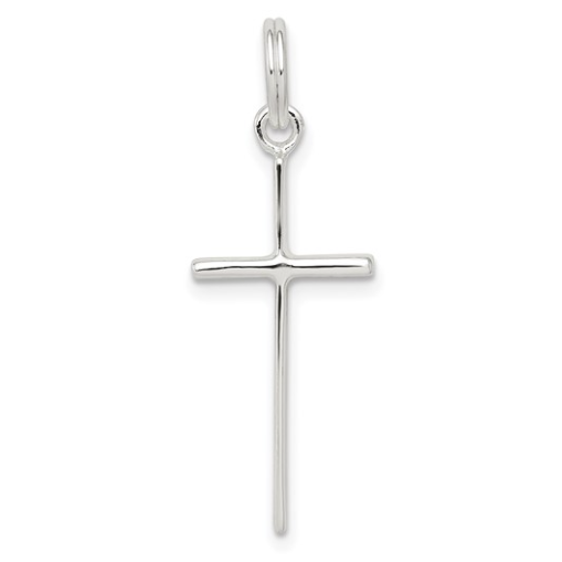 Sterling Silver Rhodium Plated Cross Pendant 60.00