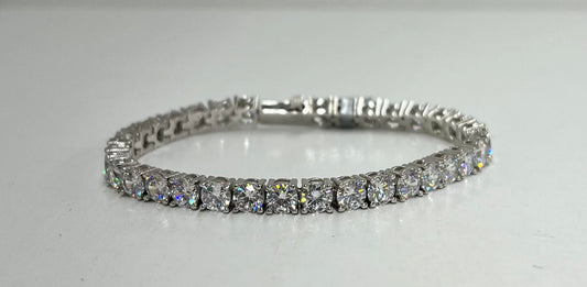 Diamond Tennis Bracelet Inspired Jewelry 6.5" 240.00