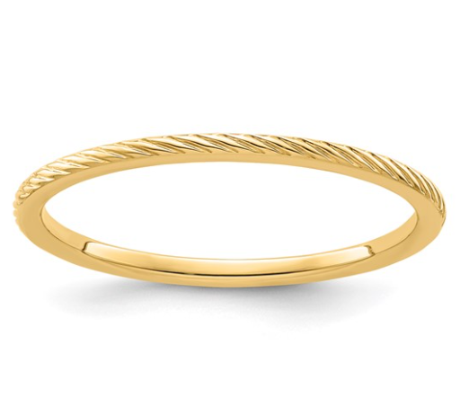 Yellow Gold Twisted Band 600.00