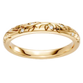 14K Yellow Gold and Diamond Floral Band 2000.00