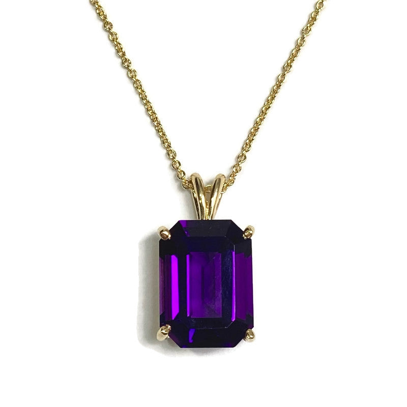 Amethyst & 18k Gold Pendant 5.5ct 1344.00