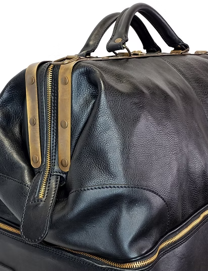 Italian Leather XL Wheelie Trolly Carry On 1050.00