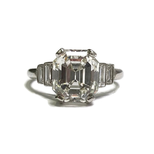 Diamond & Platinum Ring 3.24ct Dia GIA cert 33,500.00