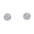 Diamond Ball Earrings 14k White Gold 1450.00