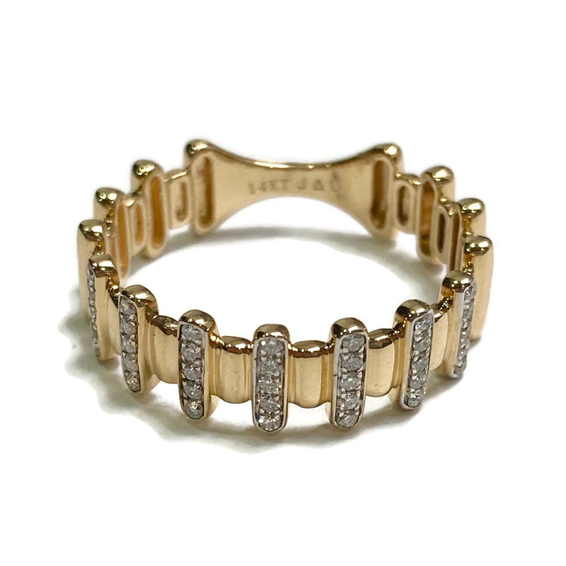 Yellow Gold Diamond Cigar Ring 2500.00