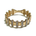 Yellow Gold Diamond Cigar Ring 2500.00