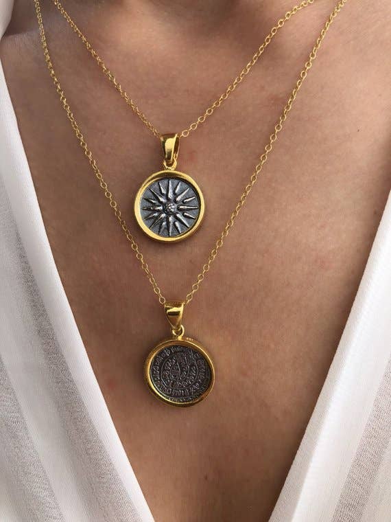 Macedonian Coin Necklace 84.00