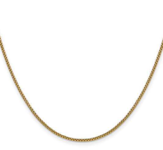 Gold Box Chain 18" 530.00