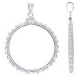 Silver Coin Bezel with Scalloped Edge 80.00