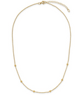 14K yellow Gold Beaded Necklace 850.00