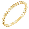 14K Yellow Gold Beaded Ring 600.00