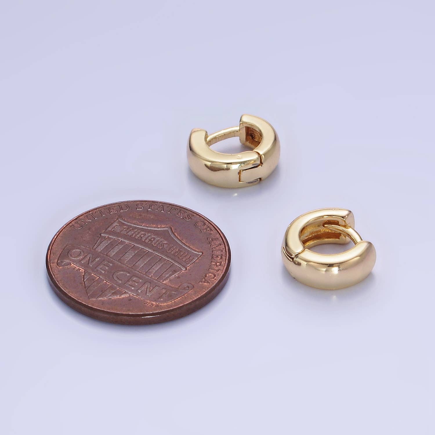 9mm Wide Minimalist Cartilage Hoop Huggie Earring 55.00