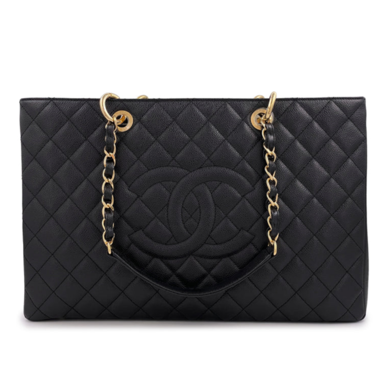 Chanel Vintage Quilted GST XL Black 3895.00