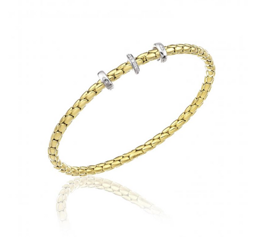 Stretch Spring Diamond 0.10ctw Bracelet 2570