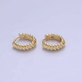 10mm Croissant Cartilage Hoop Huggie Earrings 60.00