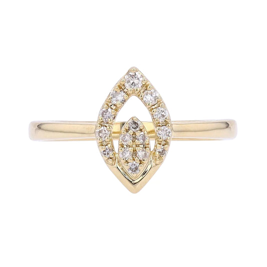 Diamond & 10k Gold Ring 1/6ct 500.00