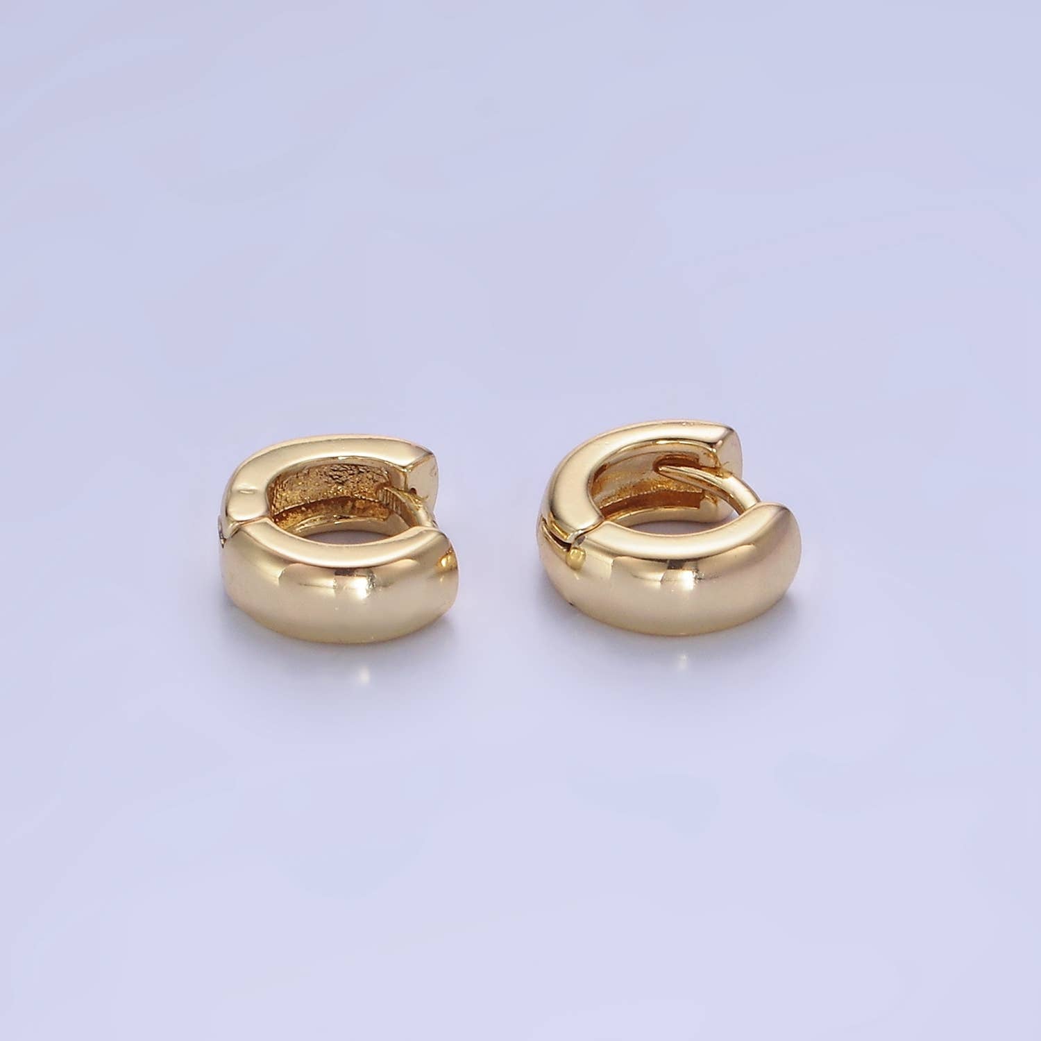 9mm Wide Minimalist Cartilage Hoop Huggie Earring 55.00