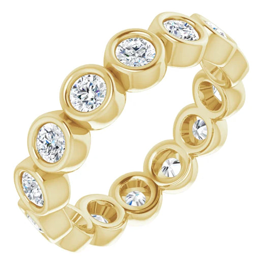 Bezel Set 18k Eternity Band 4970.00