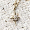 VB&CO Designs Handmade Jewelry - Starburst simple gold necklace celestial jewelry boutique: 17”