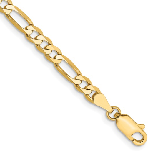 Figaro 18K Yellow Gold Bracelet 5000.00