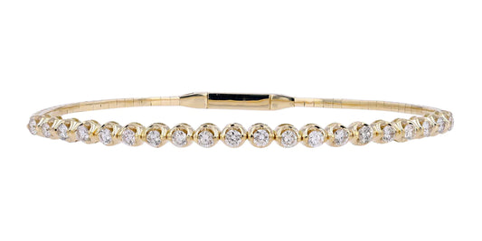 Diamond Flex Bangle 14KY 1ct 2900.00