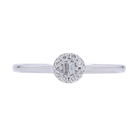 Diamond Circle Bead Set 14k Ring 1/10ct 400.00