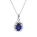 Diamond and Sapphire Platinum Necklace 2500.00