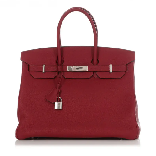 Hermes Birkin 35 Pre-Loved Burgundy Handbag Togo 19800.00