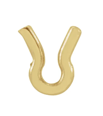 14K Yellow Gold Hoop Catch Replacement Part 13.00