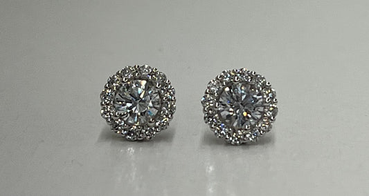 Diamond Earrings Inspired Jewelry Stud  120.00