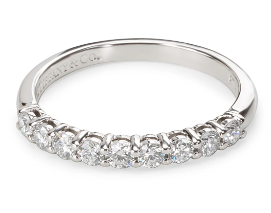 Tiffany Vintage Diamond & Platinum Ring .36ct Dia Size 6 3500.00