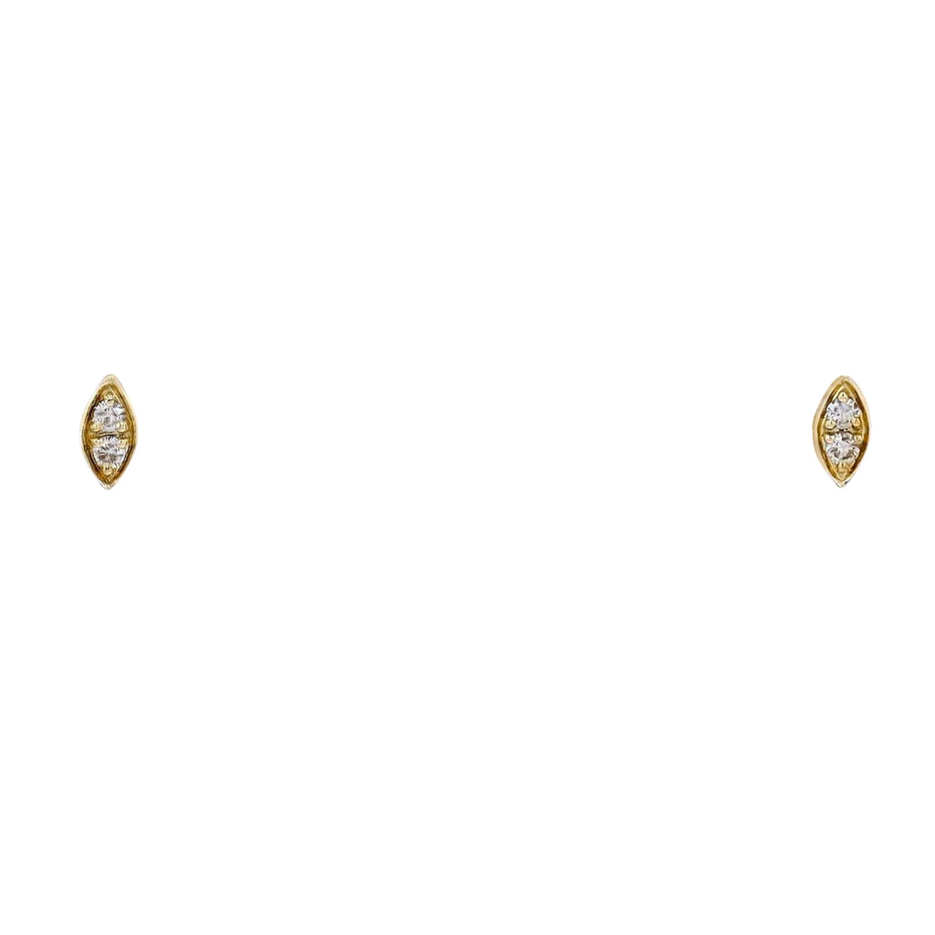 Diamond Cluster Earrings .04ct 14k Gold 550.00