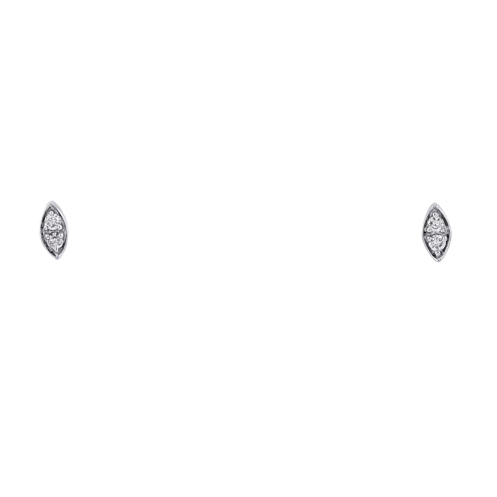Diamond Cluster Earrings .04ct 14k Gold 550.00