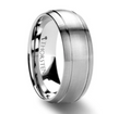 Tungsten 8mm Half Round Band 200.00