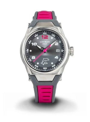 LOCMAN Mare Lady's Three Hands Quartz Gray/Magenta 520.00