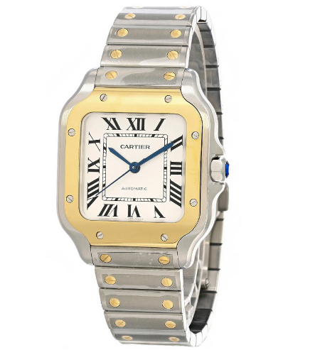 Ladies Cartier Santos Two Tone 18K/Stainless Watch 5350.00