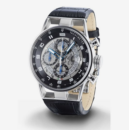 LOCMAN Black Montecristo Skeleton Chronograph 2900.00