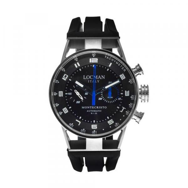 LOCMAN Montecristo Chrono Quartz Carbon Titanium Black Silicone Strap 1830.00