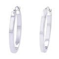 Gold Oval Hoop Earrings 1.25" 14ky 1200.00