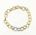 Piero Milano 18K Yellow Gold and Diamond Link Necklace 12000.00