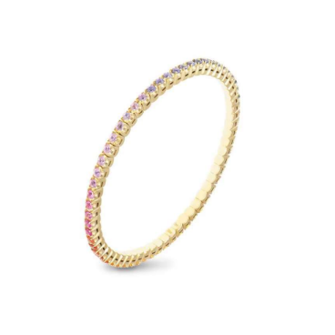 Piero Milano 18K Yellow Gold Rainbow Sapphire Tennis Bracelet 7000.00