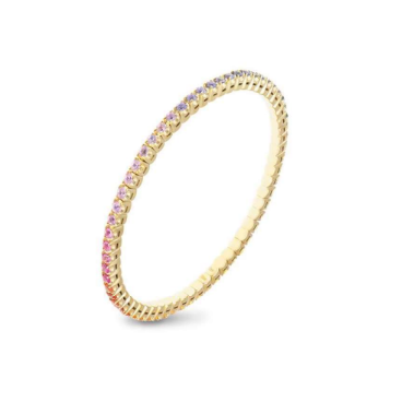 Piero Milano 18K Yellow Gold Rainbow Sapphire Tennis Bracelet 5800.00