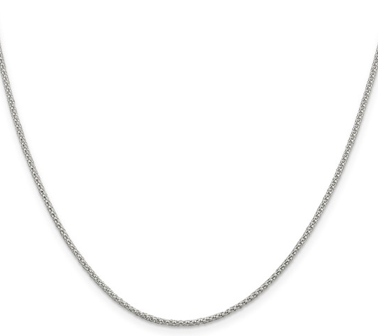 Sterling Silver 1.6mm Corona Chain 110