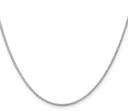 Sterling Silver 1.5mm Round Spiga Chain 40.00