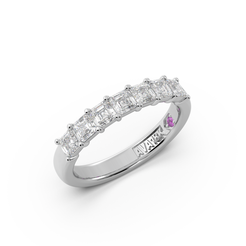 AVA Couture Ring 7 Stone Radiant Cut Band D1.05cttw 5240.00