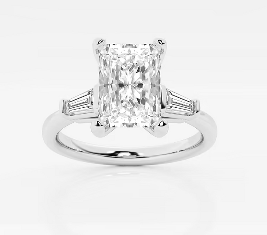 Ladies Radiant Diamond 1.21cts Platinum Ring 8450.00