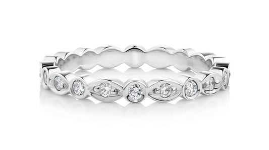 Marquise and Round Diamond 3/4 Eternity Ring 0.5ctw 1860.00